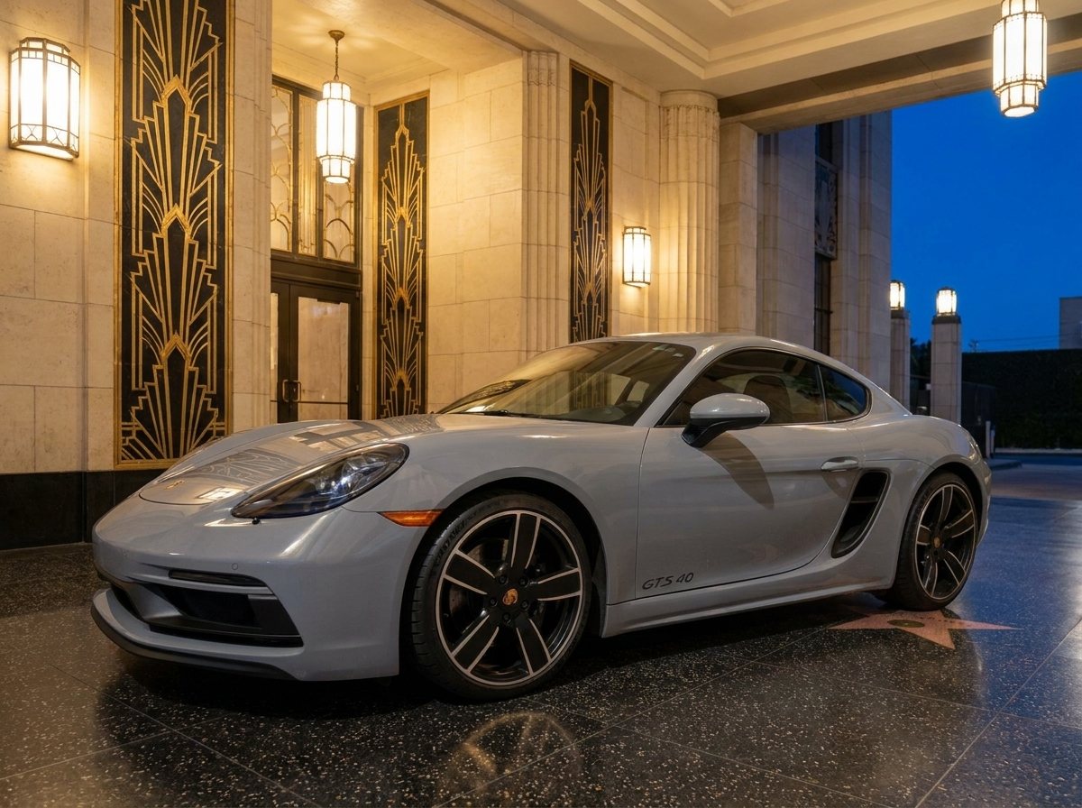 2023 Porsche 718 Cayman GTS 4.0 in Gray over Black