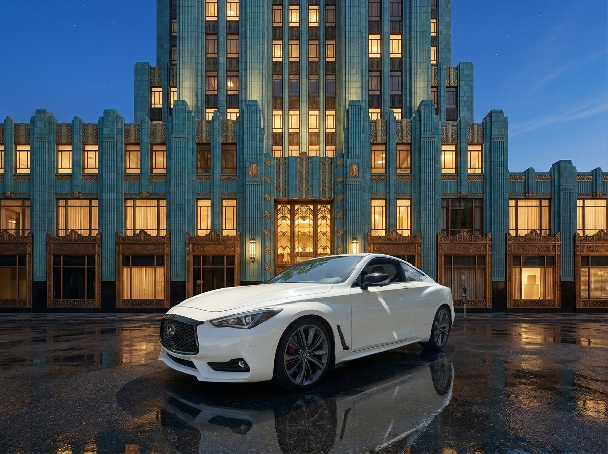 2022 Infiniti Q60 Red Sport 400 in White over Red