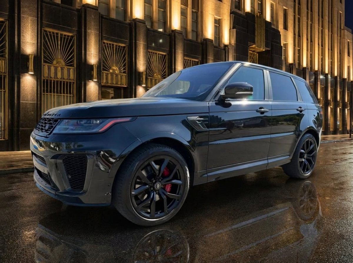 2021 Land Rover Range Rover Sport SVR in Black over Black